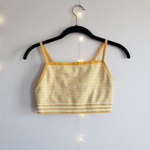 Yellow/White Striped Bralette